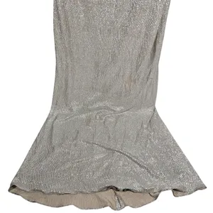 Dessy Collection Soho Metallic Flared Gown Rose Gold Size 10 R Style 3064‎ thumbnail 4