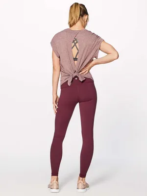 Lululemon Wunder Under Hi‎ Rise Tight Full On Luon 28 Deep Rouge Size 6 thumbnail 2