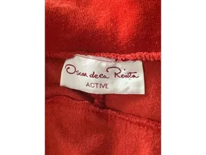 Vintage Oscar de la Renta Full Zip Velour Track Jacket Womens Size Medium Teal thumbnail 3