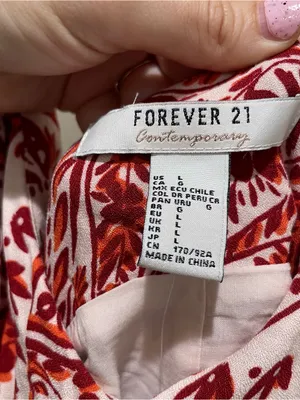 Forever 21 Contemporary Paisley Maxi Dress Blush Rust Women’s Size Large NWT thumbnail 6