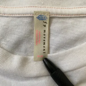 Free People Movement crop top women XS sleeveless twist front activewear white thumbnail 6