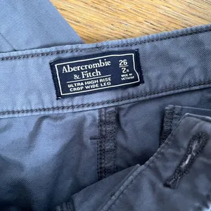 Abercrombie & Fitch blue flare leg high‎ waisted pants casual cotton size 26 thumbnail 3