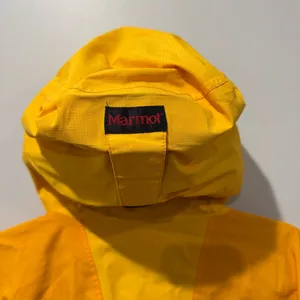 Marmot Ski Jacket‎ Medium Yellow Hood Waterproof Systems Nylon Vintage thumbnail 7