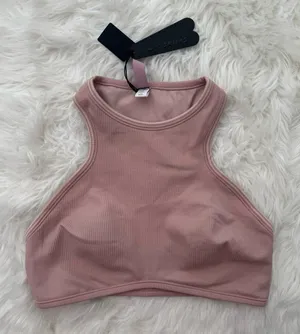 Nike Skims Ribbed Seamless Racer Front Bra Himalayan Size Medium thumbnail 1