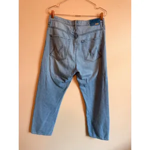 MOTHER Jeans Women 28 Light Blue The Ditcher Crop High‎ Rise Straight Leg Denim thumbnail 7
