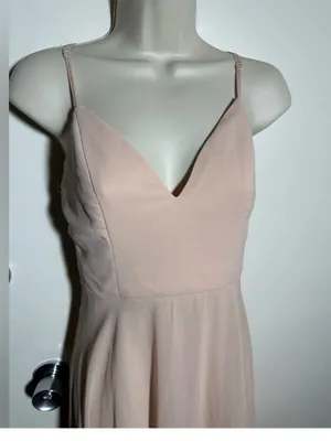 Lulu's Blush Spaghetti Strap V-Neck Maxi Dress thumbnail 11