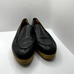 & Other Stories Black‎ Leather Chunky Sole Flatform Loafers Women's 9.5 thumbnail 2