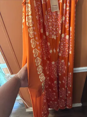 BloomChic Orange & Pink Floral Maxi Jumpsuit thumbnail 7
