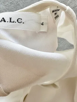 ALC white sleeveless blouse with grommet cut out Annette top thumbnail 2