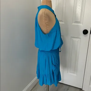 Ramy Brook Ziggy Halter Dress in Lagoon thumbnail 5