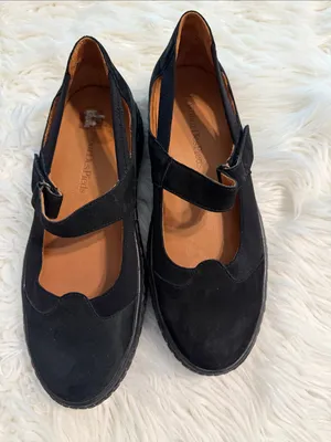 L'Amour Des Pieds Women’s Black Mary Jane Suede Flats size 8M leather upper thumbnail 10
