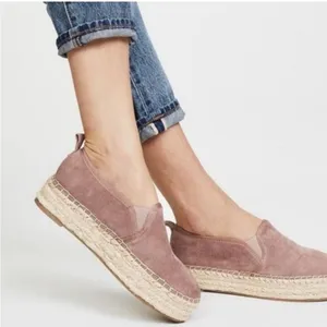 Sam Edelman Cardin suede platform espadrilles pink‎ Sz 10 thumbnail 1