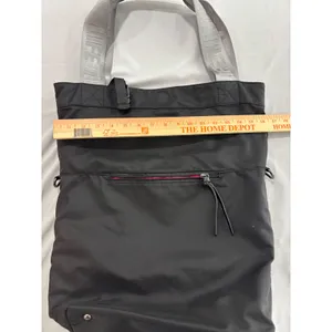 Lifetime Fitness Black Nylon Tote Bag Pink Lining Gym Travel Work Shoulder Bag thumbnail 5