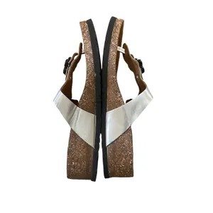 Birkenstock Gizeh Thong Sandals Silver Women Size 6 thumbnail 6