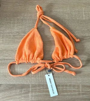 Nessy swimwear terry cloth bikini top thumbnail 1