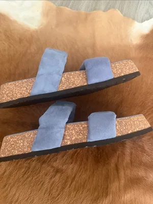 $99 Free People Fairmount Flared Sandals in seascape 10 thumbnail 9