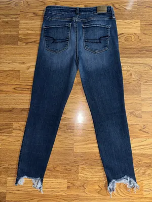 American Eagle High Rise Jegging Crop Jeans Women’s Size 6 Regular Raw Hem READ thumbnail 10