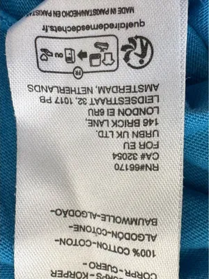 Standard Cloth Royal Blue 100% cotton embroidered logo Crewneck t-shirt, size M thumbnail 5