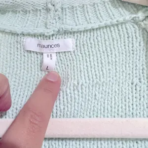 Maurice’s mint green sweater thumbnail 4