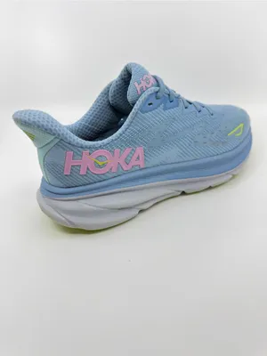 Hoka Clifton 9 Color Blue And Pink Colorway With Neon Green Accents SZ 9.5 thumbnail 6