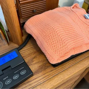 Old Navy Light Orange Knit Sweater Top Women’s Size Small Short Sleeve Spring thumbnail 9