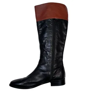 COLE HAAN Womens Knee High Fashion‎ Boots Black Brown Leather Riding Size 6.5M thumbnail 8