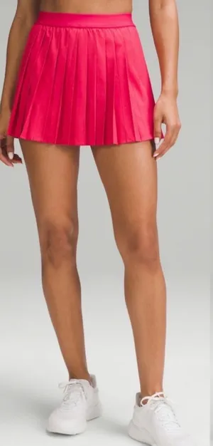 Lululemon‎ High-Rise Pleated Tennis Skirt Skort Pink Cherry Mist 4 thumbnail 1