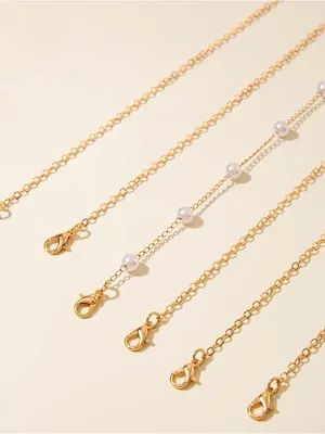 14K Gold Plated Multi-Layered Necklace with Star, Key, and Butterfly Charms thumbnail 8