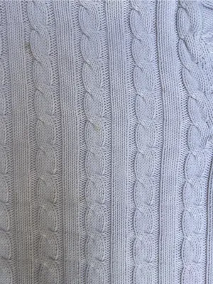 L.L.Bean Classic Cable Knit Turtleneck Sweater Ivory preppy nautical coastal XL thumbnail 8