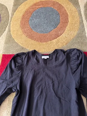 ALC Frank LTD Karlie Tee Black 3/4 Sleeve Puff Sleeve Top 100% Cotton Women’s XS thumbnail 2