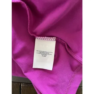 Lands End Twist Front Faux Wrap Dress Womens‎ Size L 14-16 Pink Cotton Modal thumbnail 6