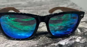 Stylish Sunglasses with Blue Lenses thumbnail 1
