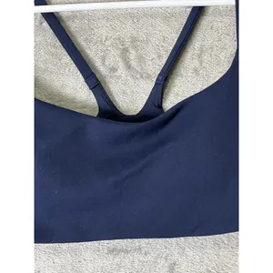 Lululemon Wunder Train Strappy Racer Bra Light Support Navy Blue Size 6 thumbnail 2