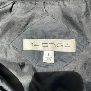 Via Spiga Long Goose Down Jacket Black‎ Small Black thumbnail 3