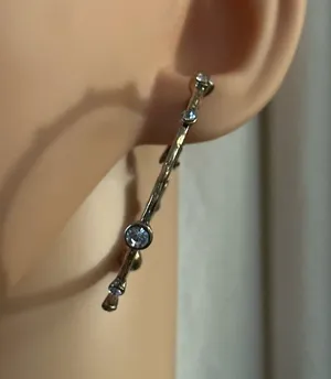 Gold tone hoop earrings thumbnail 3