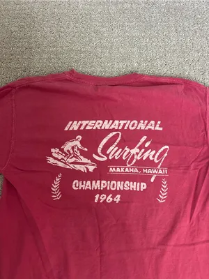 Unisex Vintage Inspired Hawaii International Surf T-Shirt Size Small thumbnail 5