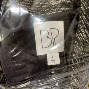 BP. from Nordstrom Black Coat Size Large‎ L Double Breasted Black & White thumbnail 4