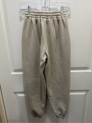 White Fox Boutique Taupe Drawstring Joggers thumbnail 5
