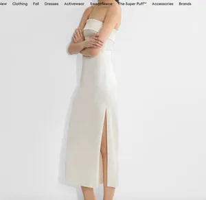 Aritzia TEN strapless satin dress  thumbnail 2