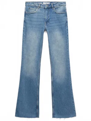 Mango Fiona Flared Mid-Rise Jeans NWT Medium Blue Size 0 (EUR 32) thumbnail 5