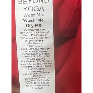 Beyond Yoga Tank Top Women Small Red NEW Racerback Cropped thumbnail 3