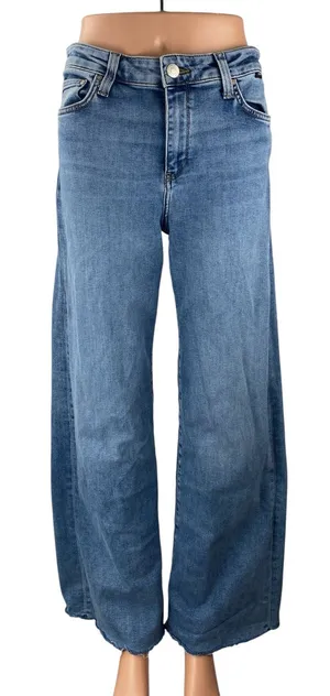 Mavi Paloma Women's Blue High Waisted Wide Leg Baggy Denim Jeans Size 25x31 thumbnail 1
