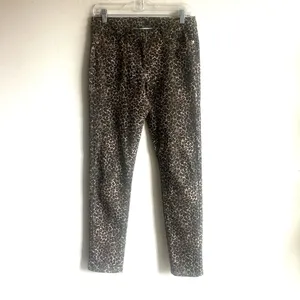 J. McLaughlin Lexi Leopard Print Straight Leg Jeans Size 6 thumbnail 3
