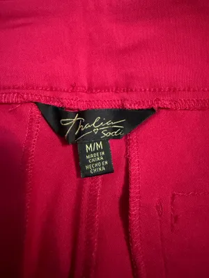 Thalia Sodi Women's Vibrant Pink Cropped Pants thumbnail 3