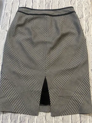 White House Black Market Black and White‎ Glen Plaid Pencil Skirt thumbnail 5
