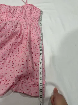 Free People Pink Cherry Gabby Mini Dress Medium thumbnail 12