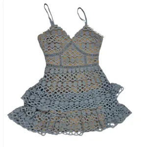 Lulus Beauty & Lace Light Blue Crochet Mini Dress thumbnail 2