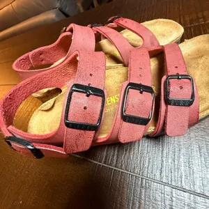 Birkenstock Franca Rose Red Leather Multi-Ankle Strap Sandals Womens 5 36 EU thumbnail 8
