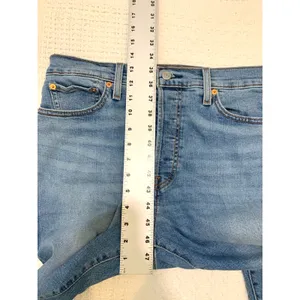 Levi's W 31 L 28 wedgie straight button fly stretch blue jean J 3354 thumbnail 8
