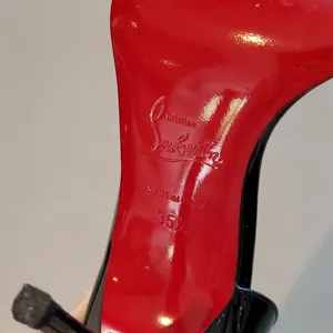 New Christian Louboutin Black Patent Leather Toboggan thumbnail 5